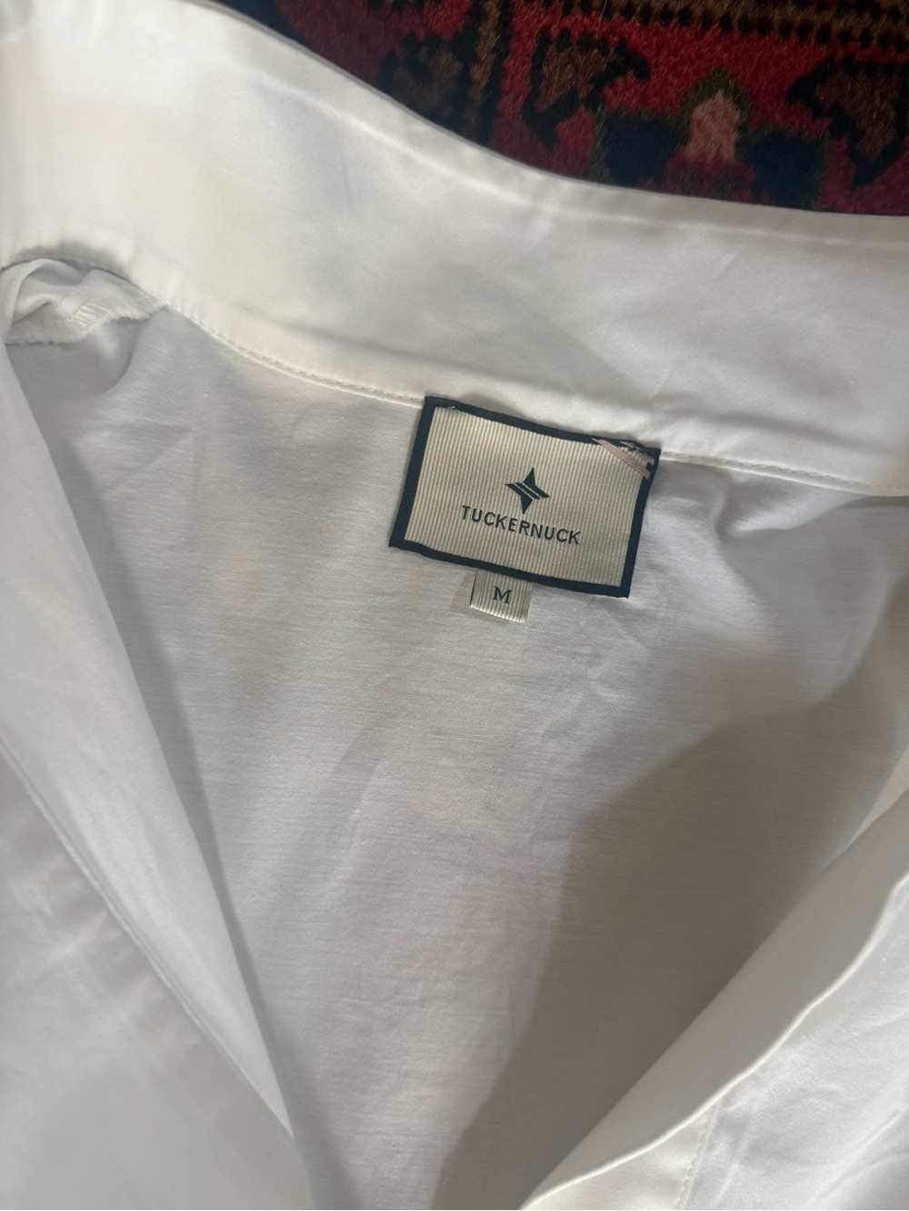 Tuckernuck White Stand-Collar Popover Blouse - Picture 2 of 5